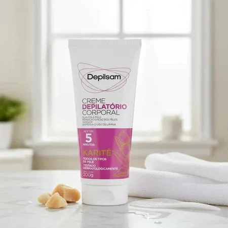 Creme Depilatório Corporal Depilsam Karité 200G - Achou Resolveu - Cuidados da Pele