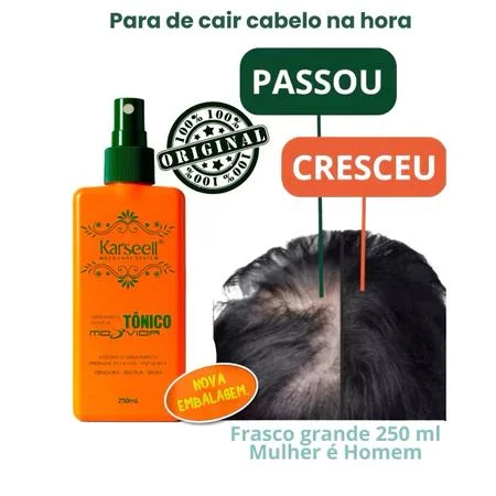 SUPER TÔNICO CAPILAR KARSEELL ORIGINAL MODVIDA – Crescimento TURBINADO e Fim da Queda - Achou Resolveu - Produtos para Cabelos