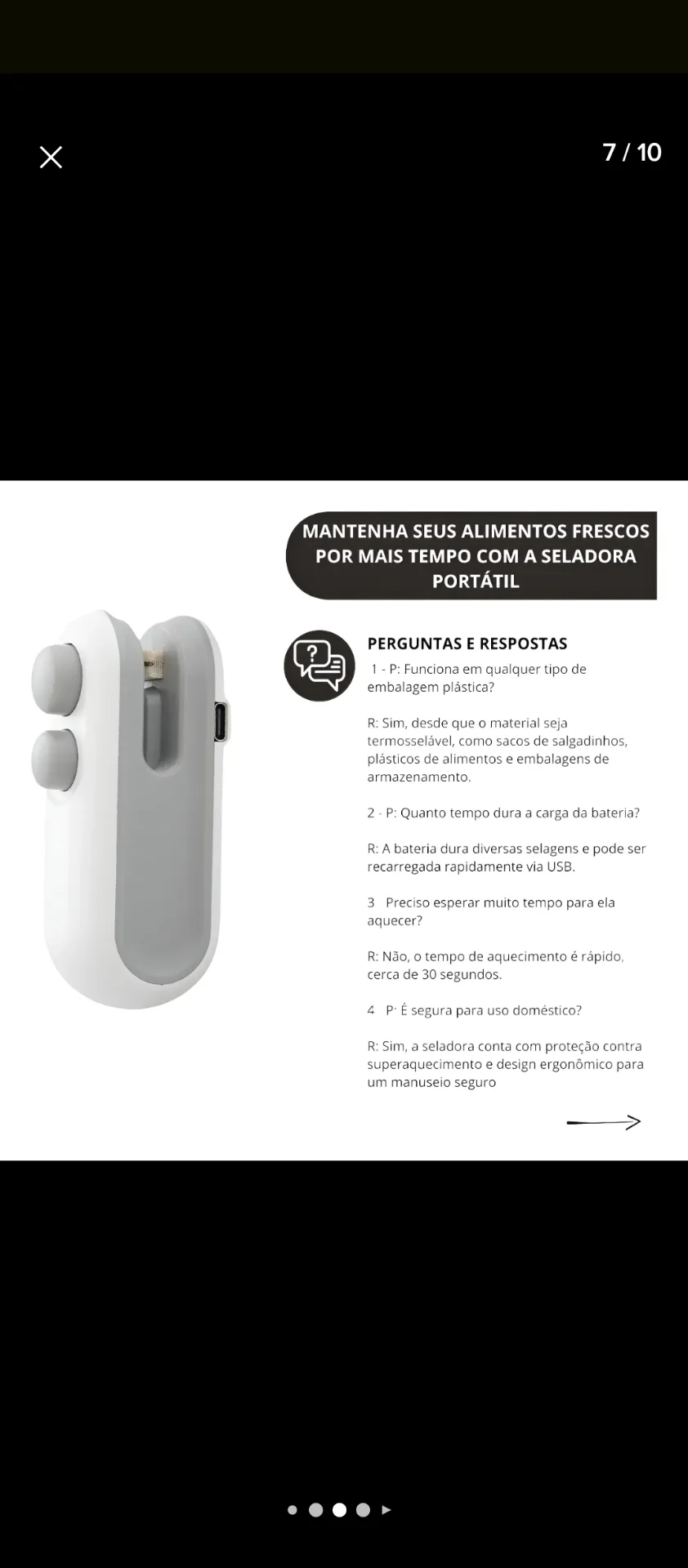 Seladora de embalagem de plástico portátil - GARIMPOdapaula - Eletrônicos 