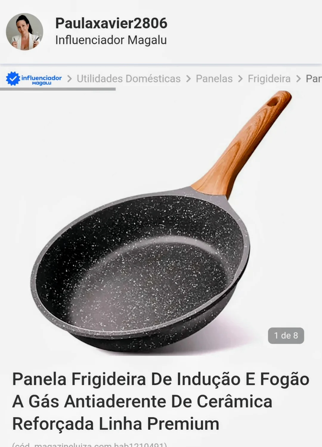 Panela frigideira de indução e fogão a gás - GARIMPOdapaula - Casa