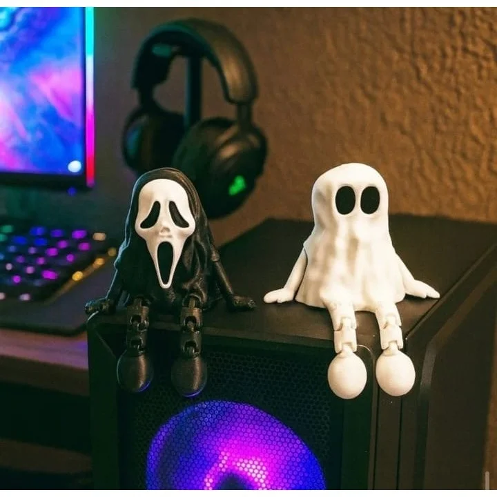 Fantasminha / Ghost Face Articulado – Decoração Geek Gamer - Hub de Ofertas - Geek e Cultura Pop