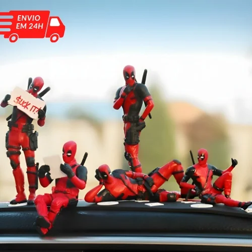 Boneco Deadpool Action figure para Carro Quarto Setup Gamer Anime Ideal para Prateleira - Hub de Ofertas - Geek e Cultura Pop
