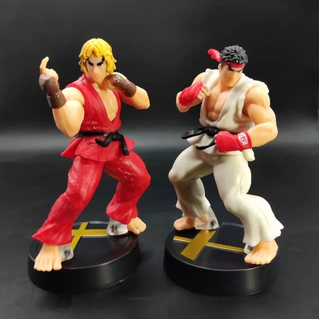 Anime Game Street Fighter Modelo Figuras De Ação Brinquedos Boneca Do Carro PVC Sobre 10 Cm Ken Masters Hoshi Ryu - Hub de Ofertas - Geek e Cultura Pop