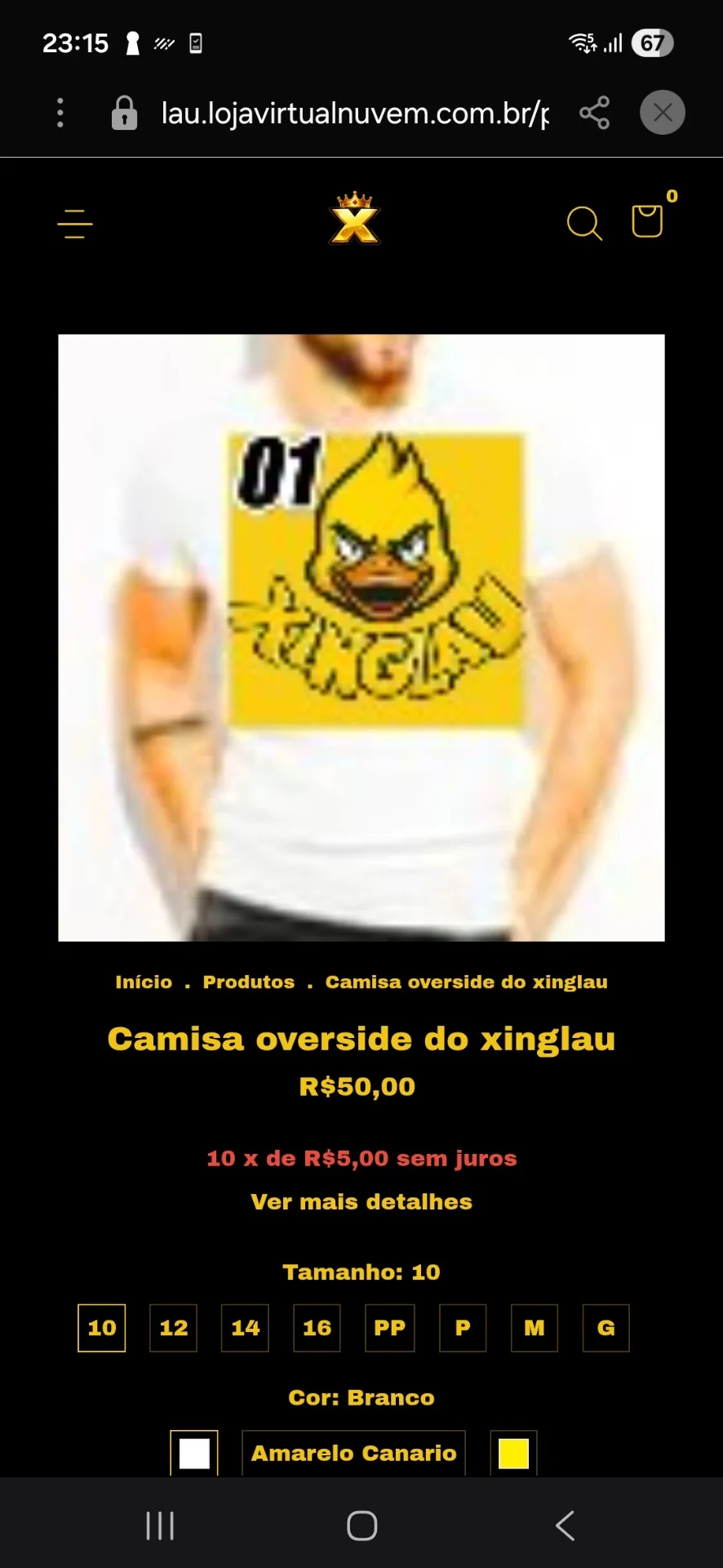 Camisa overside do xinglau - Loja do xinglau - Moda