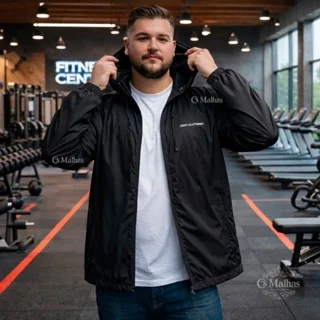 Promoção - Corta Vento Masculino Impermeável P ao G4 Plus Size Jaqueta Original Simbolo Refletivo Semi Forrada - Mercado Mais - Vestuário Masculino 