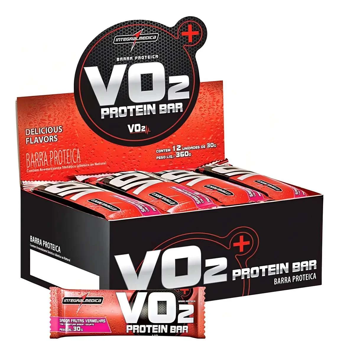 VO2 Whey Bar Coco 12un 360g - Integralmedica - OfertasExplosivaseaqui - 💪 Fitness