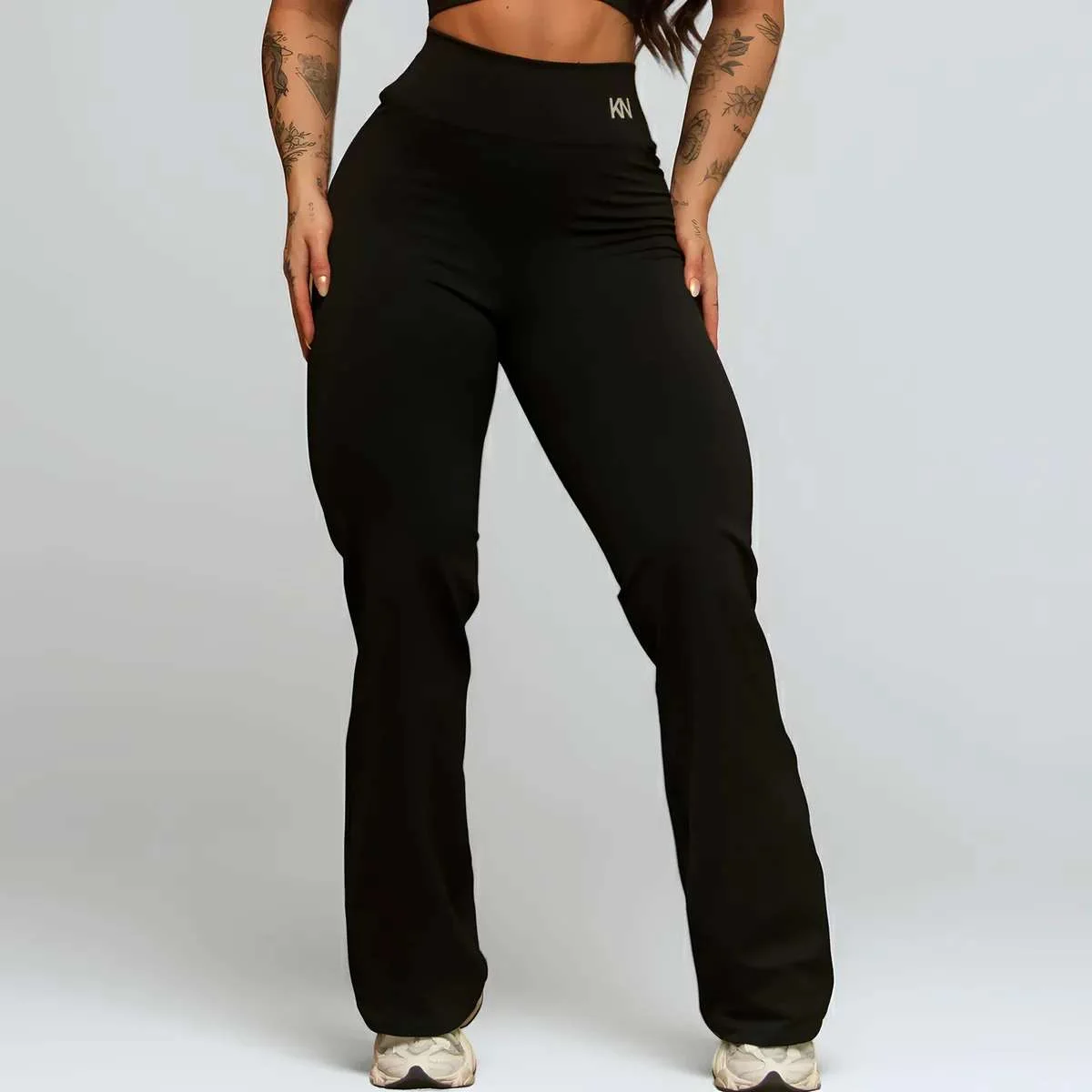 Calça Legging Flare Bailarina Cintura Alta Treino Academia - OfertasExplosivaseaqui - 💪 Fitness