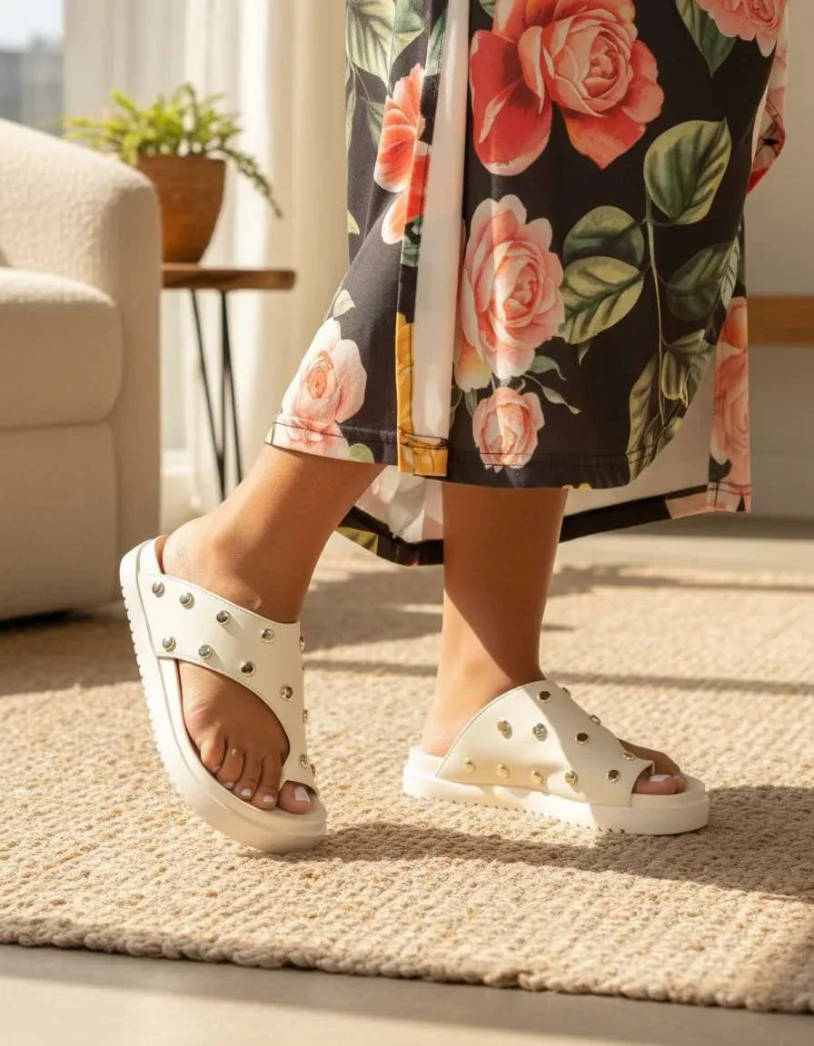 Sandália Feminina Papete Confortavel Verão - Foto 1 de 5 - OfertasExplosivaseaqui