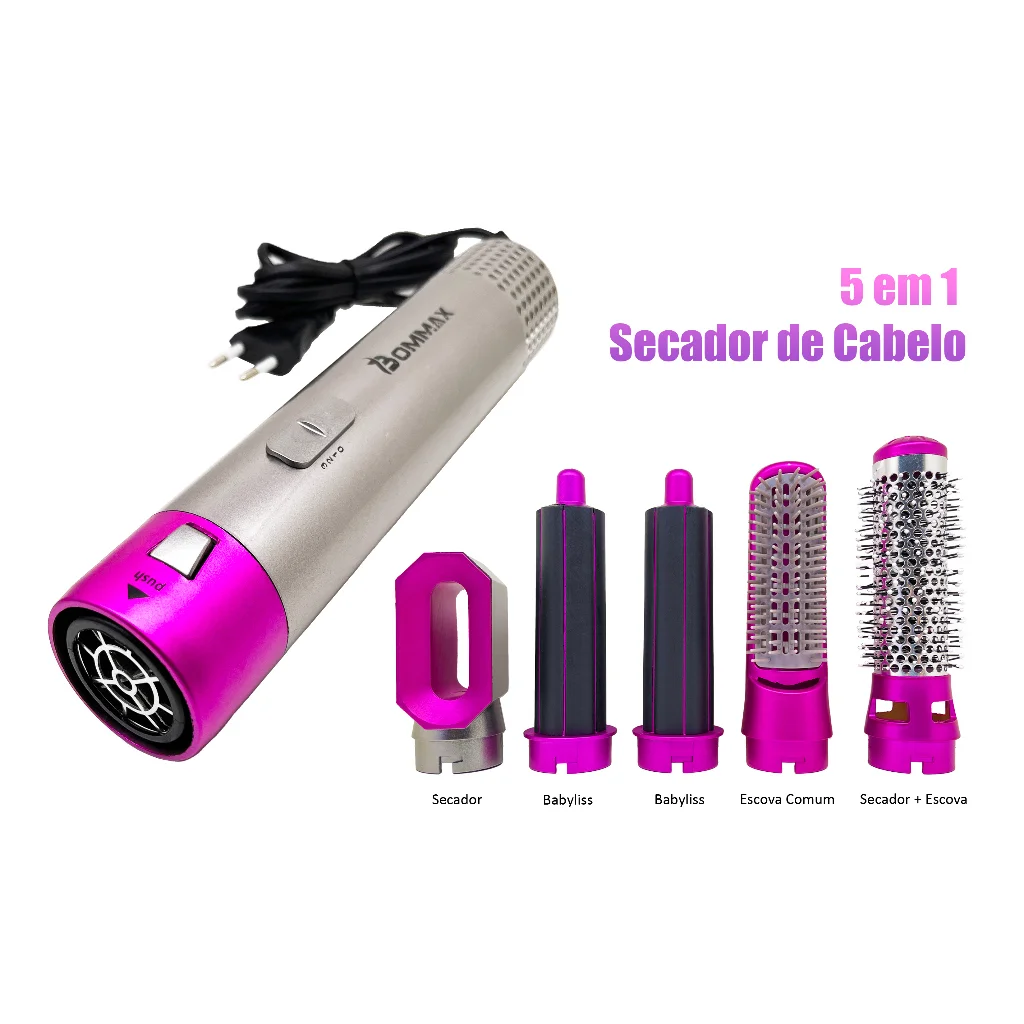 Escova secadora 5 em 1 - Radarviralshop - Beleza/Skincare