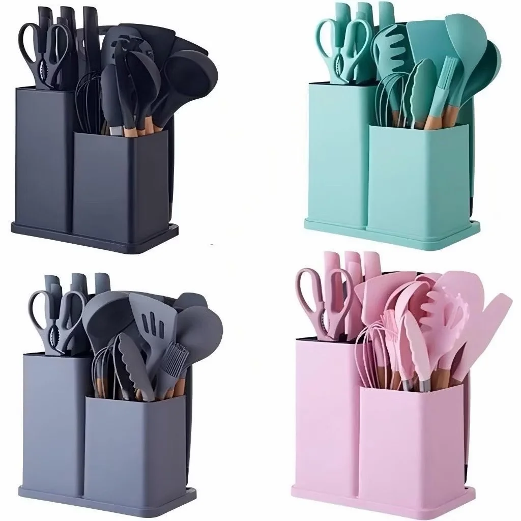 Kit utensílios cozinha 19 peças - Radarviralshop - Casa & Decoração 